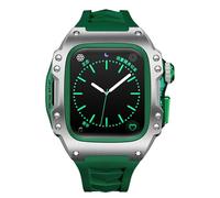 RVHAOODI Pour Band 44mm 45mm Boîtier de protection en alliage de titane Pour iWatch S9 8 7 6 5 4 Bracelet de montre modifié