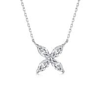 RVHAOODI Pour les femmes plaquées 5a Zirconia Leaf Lucky Jewelry Saint Valentin Cadeaux