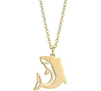 RVHAOODI Pour les hommes, couleurs de bijoux punk hip hop shark pour cadeaux de fête à la chaîne en acier inoxydable