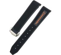 RVHAOODI Pour Omega Sxwatch 007 300 AT150 SILICON WORD STRAP 21 mm Silicone Watch Band