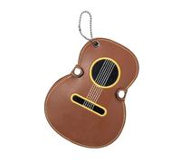 RVHAOODI Sac de Rangement de Choix de Grande capacité PU Le Cuir Guitare plectrums Sac de Porte-clés de Guitare Porte-Porte-Guitares Cadeaux Guitariste