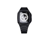 RVHAOODI Sangle de boîtier en acier inoxydable pour bande 45 mm 44 mm Série 8 7 6 SE 5 4 IWATCH BANDE 45 mm Accessoires de couverture de protection