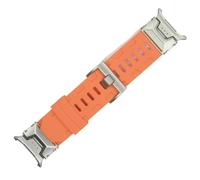 RVHAOODI Sangle de boucle en silicone douce pour Galaxy Watch Ultra 47 mm Sports Watch Bands pour Galaxy Ultra No Gaps Bracelet à extrémité courbe
