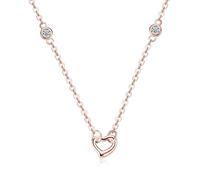 RVHAOODI Silver Hollow en forme de coeur en forme de cœur pour femmes bijoux