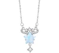 RVHAOODI Sterling Constellation Pendant Zodiac Constellation Horoscope ASTROLOGIE CÉLESTIAL BIELLOGE CUBIQUE ZIRCONIE PENDANT POUR FEMMES
