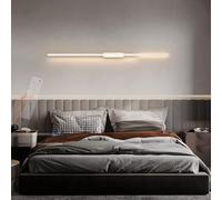 RVHAOODI Wall Lamps Lights Modern LED Indoor Dimmings with Remote Control Long Strip Decorative for Bedroom Living Room Corridor (Black 80cm)