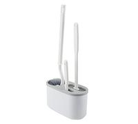 RvI139 Brosse WC japonaise en forme de S avec brosse de nettoyage en T