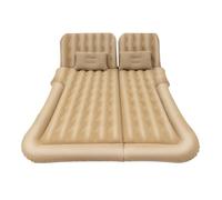 RVIFY Lit de Voiture Lit Gonflable Pliable Universel, Ensemble de Matelas Gonflable Portable, siège arrière de Voiture, lit à Air floqué Matelas Gonflable(Beige)