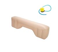 RVIFY Lit de Voiture Repose-Pieds Gonflable de Voyage en Voiture, Matelas pneumatique, lit, siège arrière, Coussin d'écart, Camping Matelas Gonflable(Beige with Pump)