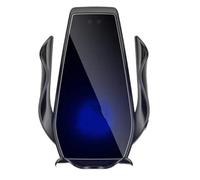 RVIFY Montages intérieurs Support de téléphone Portable, Chargeur sans Fil, Support de Navigation pour Voiture, Support GPS 360 Attache Voiture Pare-Brise(Black)
