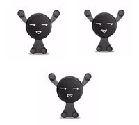 RVIFY Montages intérieurs Support de téléphone Portable pour Voiture avec Support pour Grille d'aération, Support GPS pour iPhone 12 Pro Max Attache Voiture Pare-Brise(Black 3pcs)