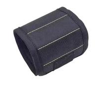 RVIFY Organisateur Outils pour vis de Maintien, Trousse à Outils, Ceinture, aimants puissants, Clous adsorbants, forets, Poignet, Gadgets pour Hommes, Sac Sac à Outils(3 Rows-Black)