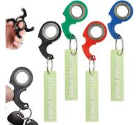 RVKAL-4 Pièces Porte-Clés Fidget Spinner,Portable Keychain Spinning,Jouet Multifonctionnel Rotation De Clé,Anneau Fidget Portable,Relaxation,Soulager L'Ennui Cadeau De Fête