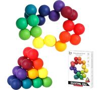 RVKAL-Boule De Puzzle 3D-Jouet Sensoriel Pour Autisme-Jouet Sensoriel Pour Enfants Autistes-20 Boules Colorées Arc-En-Ciel-Convient Pour Soulager Le Stress