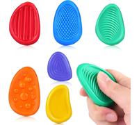 RVKAL-Jouets Sensoriels En Pierrefidget Jouetsjouet En Pierre D'Inquiétude Avec Texture Douce,Jouet Social Émotionnel,Texture Sensation Jouets,Étudiants Jouet Relaxant Contre Le Stress(6 Pièces)