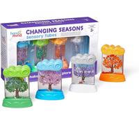 Rvkal-Learning Resources Tubes Sensoriels Changement Des Saisons,Dès 3 Ans,Jeu De 4 Tubes Sensoriels Apaisants,Apprentissage De La Météo Et Des Émotions Pour Enfants