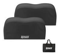 RVMATE Lot de 2 Housses de Pneu pour véhicule récréatif - pour pneus de 76,2 à 83,8 cm de diamètre - Imperméables et Anti-UV - Oxford 600D - Noir - Accessoires pour Camping-Car, Camion/remorque