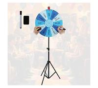 RVOWTAGL Roue De La Fortune 600 mm Réglable en Hauteur 101-200cm, Roue De Prix Comprend Marqueur et Caoutchouc pour fête, pub, Salon,Blue