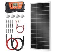 Rvpower 200 Watt Monokristallines Kit de panneaux solaires, N-Type module solaire avec 30A régulateur de charge solaire, câbles solaires, Z-fixation clamps, pour batterie de 12 volts, pour mobile