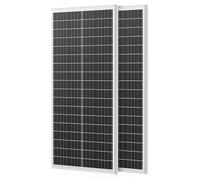 Rvpozwer 200w panneaux solaires monocristallins,2×100W panneau solaire 12v,Module haute performance pour camping-car, abri de jardin, bateau, bateaux marins, maison