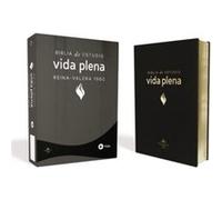 RVR 1960 Biblia De Estudio Vida Plena Piel Especial Negro by Zondervan