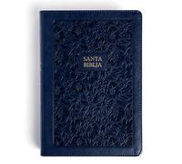 Rvr 1960 Biblia Letra Grande Tamaño Manual Edición Especial, Azul Marino, Símil Piel