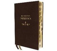 Rvr, Biblia De Estudio Patrística, Leathersoft, Marrón, Interior A Dos Colores, Con Índice, Palabras De Jesús En Rojo, Comfort Print