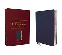 RVR, Biblia de Referencia Thompson, Leathersoft, Azul añil, Palabras de Jesús en Rojo, con Índice, Comfort Print
