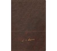 RVR, Biblia Reflexiones de C. S. Lewis, Interior a dos colores, Leathersoft, Café, Comfort Print