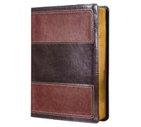 RVR60, Biblia de Estudio de la vida plena, Leathersoft Italian Duo-tone, Café