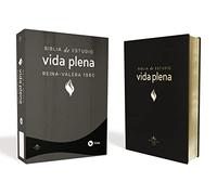 RVR 1960 Biblia De Estudio Vida Plena Piel Especial Negro by Zondervan
