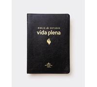 RVR60, Biblia de Estudio de la vida plena, Piel fabricada, Negro, con Índice