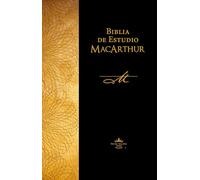 RVR60, Biblia de Estudio MacArthur, Tapa rústica, Café