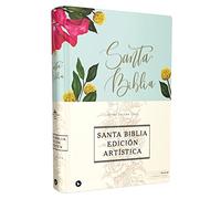 RVR60, Santa Biblia, Edición Artística, Tapa Dura/Tela, Floral, Arte con bordes dorados, Palabras de Jesús en Rojo, Comfort Print