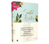 Rvr60, Santa Biblia, Edición Artística, Tapa Dura/Tela, Floral, Arte Con Bordes Dorados, Palabras De Jesús En Rojo, Comfort Print