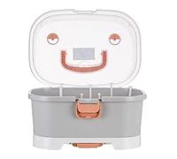 Rvtkak Égouttoir à biberons pour bébé, boîte de rangement pour biberons de bébé, support de séchage avec housse anti-poussière, organisateur de biberons d'allaitement pour nouveau-né