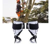 RVUEM 1 Paire D'éPerons d'escalade en Aluminium, Crampons d'escalade, avec Sangles Et ProtèGe Crampons, Capacité Charge 158 Kg, éQuipement Arboriste, pour Grimpeurs, Chasseurs Et Cueilleurs Fruits