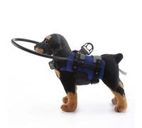 RVUEM Cercle Anti-Collision pour Chiens Aveugles Et Malvoyants, Harnais De Guidage pour Chiens Aveugles, BarrièRes De SéCurité, LéGer, Mobilité sans Entrave, Confort Optimal,Blue 3.0,S