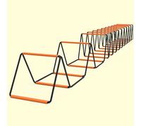 RVUEM éChelle D'Agilité De Vitesse, éQuipement D'EntraîNement D'Agilité, Haies LéGèRes D'EntraîNement Vitesse, éChelle D'EntraîNement Pliable, pour AthlèTes Football Basket-Ball,Orange,10 Grid