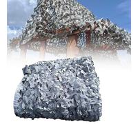 RVUEM Filet De Camouflage Gris, Auvent De Terrasse, Filet Brise-Vue ExtéRieur, BâChe Militaire, pour Camping, Chasse, Tir Et DéCoration FêTes à ThèMe,Gris,2x7m
