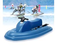 RVUEM Jet Ski Gonflable Haut Gamme 2025, Pagaie Manuelle, Double Aileron Amovible, MatéRiau PVC Robuste, Ultra-LéGer (8KG), Capacité Charge 220 KG, pour Lacs RivièRes Eaux CôTièRes,No Thruster
