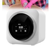 RVUEM Lave Linge Portable, Mini Lave Linge Et SèChe Linge CombinéS, Capacité De Lavage : 0,3 Kg, avec Panneau De Commande LCD, pour Petits VêTements, sous VêTements Et Chaussettes,Wall Mount