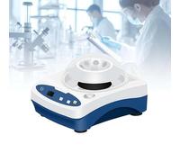 RVUEM Mini Centrifugeuse Laboratoire, Micro SéParateur SéRum Haute Vitesse, Rotor Angulaire 8X0,2/0,5/1,5/2,0 ML, 8X4 Tubes Pcr De 0,2 ML, Temporisation De 1 à 99 Min Ou Mode Continu,Bleu,HL 11KS