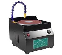 RVUEM Ponceuse d'établi Humide, Affûteuse Électrique 120W avec 7 Vitesses Max 3350 TR/Min, 10 Feuilles de Papier de Verre, Utilisation Meuleuse Humide et Sèche pour Ciseaux et Travail des Métaux