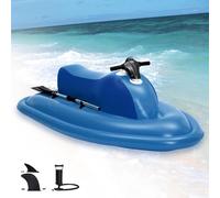RVUEM Scooter sous Marin, Jet Ski Gonflable, BouéEs Piscine, Bateau à Moteur éLectrique D'éTé, Pagaie Manuelle, Deux Ailerons Amovibles, MatéRiau PVC, pour Lacs RivièRes Eaux CôTièRes,No Thruster