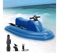 RVUEM Scooter sous Marin, Jet Ski Gonflable, BouéEs Piscine, Bateau à Moteur éLectrique D'éTé, Pagaie Manuelle, Deux Ailerons Amovibles, MatéRiau PVC, pour Lacs RivièRes Eaux CôTièRes,with Thruster