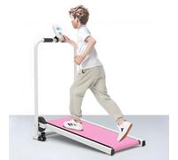 RVUEM Tapis de Course Pliable pour Enfants, Machine à Marcher Portable, Tapis Roulant d'Entraînement Autopropulsé avec Écran LED et Barre de Soutien, pour Maison et Petits Espaces, 3-15 Ans,Rose