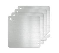 Rvyan Plaques de couverture pour boîte électrique en métal, 4 pièces, plaque de couverture pour boîte de jonction électrique, panneau de couverture pour boîte électrique plate carrée