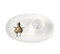 RW WN4088-XL Royal Worcester Wrendale Soucoupe en céramique Motif canard Blanc 18 x 13,5 cm