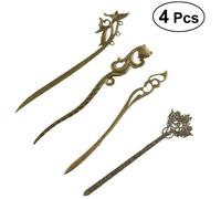 RW4511 4 pcs vintage Cheveux Baguettes rétro délicates Pic à cheveux chignon Pique à cheveux broches